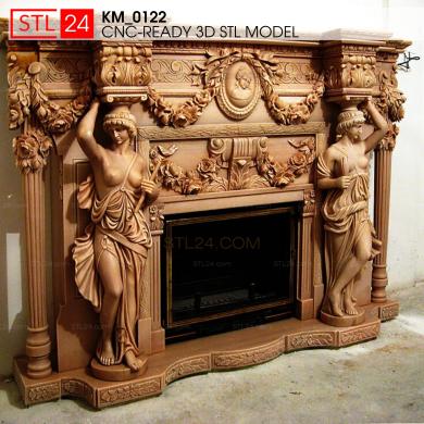 Fireplaces (KM_0122) 3D models for cnc